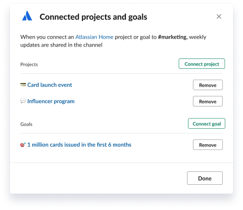 Manage connections screenshot